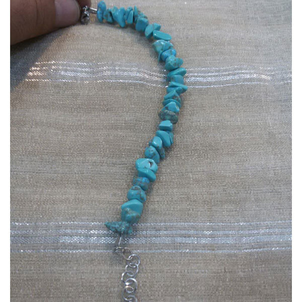 دستبند مدل سنگ طبیعی فیروزه دستبند مدل سنگ طبیعی فیروزه