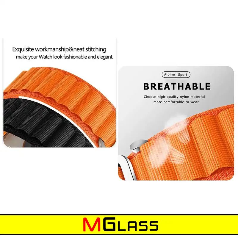 بند ام‌گلس مدل Loop Alpine مناسب برای ساعت هوشمند سامسونگ Galaxy Watch Active 1 / Active 2 40mm / Active 2 44mm / Watch 3 size 41mm / Galaxy Watch 4 40mm / watch 4 42mm / watch 4 44mm / watch 4 46mm