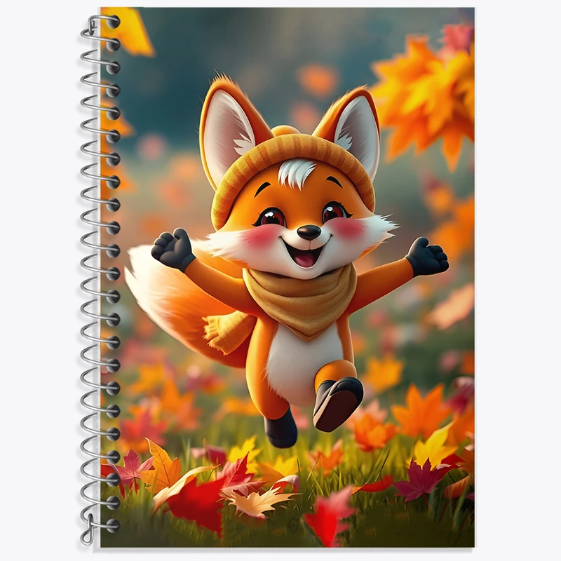 دفتر لغت 50 برگ خندالو طرح روباه بامزه کد F7087