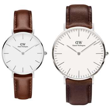 ست ساعت مچی عقربه ای زنانه و مردانه دنیل ولینگتون کد DW74