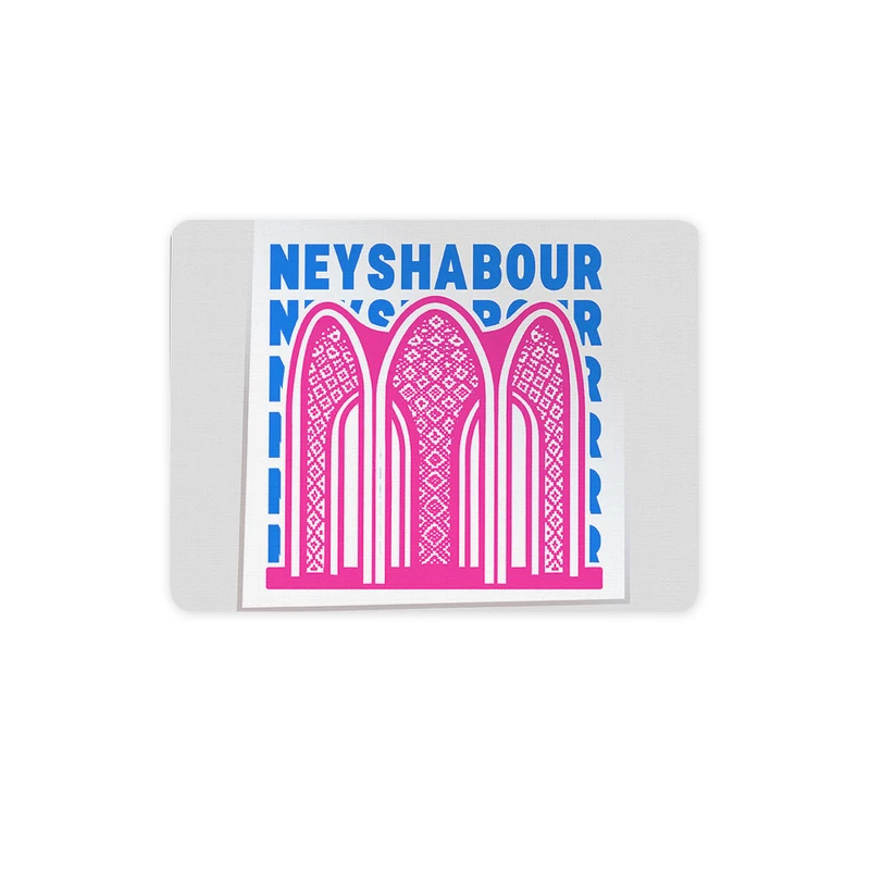 ماوس پد ترمه طراحان ایده مدل نماد آرامگاه کمال الملک نیشابور کد map0074 سایز 19*28 سانتی متر