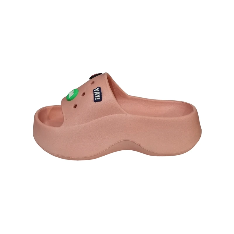 دمپایی زنانه زیتون مدل استیکردار کد PN-007