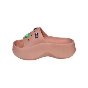 دمپایی زنانه زیتون مدل استیکردار کد PN-007