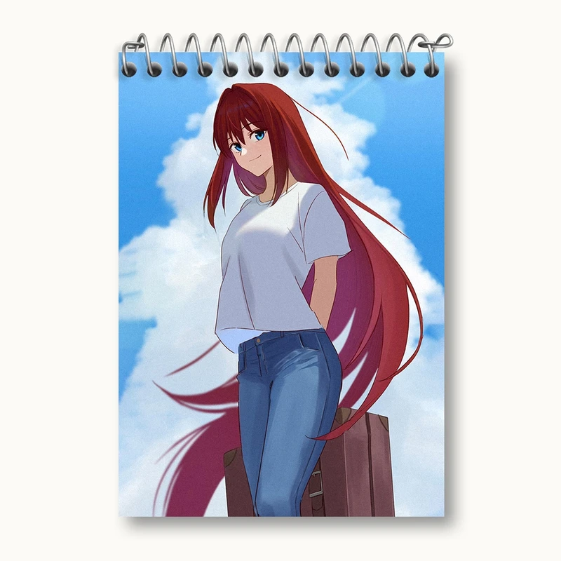 دفتر یادداشت 50 برگ خندالو مدل بازی تسوکی هیمه‌ (Tsukihime) کد 34526