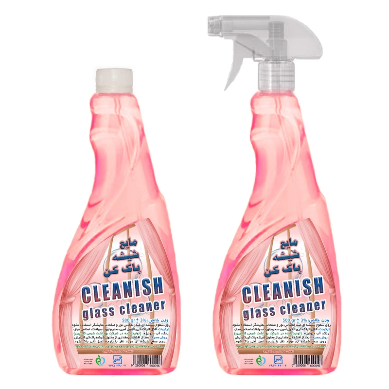  مایع شیشه پاک کن کلینیش مدل P2 وزن 500 گرم بسته 2 عددی