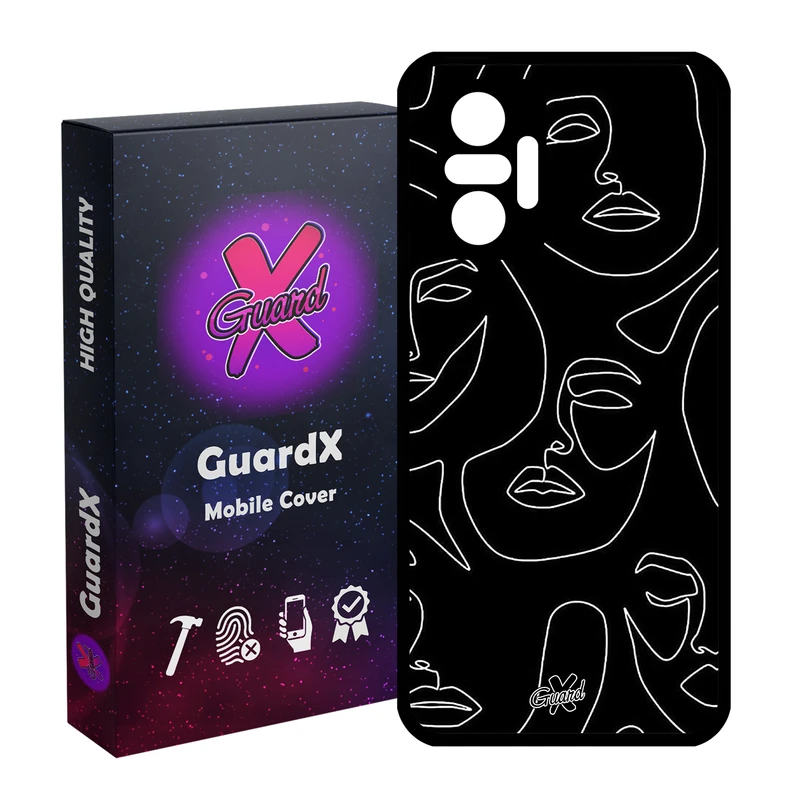 کاور گارد ایکس طرح Girl مدل Glass10392 مناسب برای گوشی موبایل شیائومی Redmi Note 10 Pro / Note 10 Pro Max