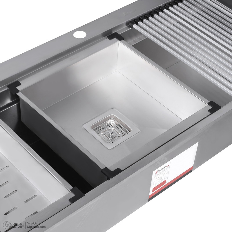 سینک ظرفشویی استیل بیمکث مدل 774 توکار