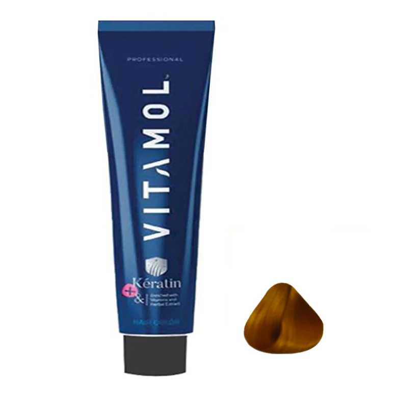 رنگ مو ویتامول سری natural شماره 8 حجم 120 میلی لیتر رنگ بلوند روشن 