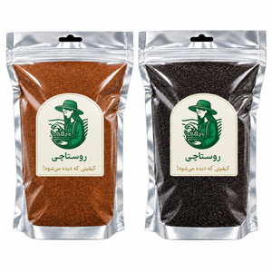 خاکشیر و تخم شربتی روستاچی - 400 گرم بسته 2 عددی