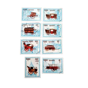 تمبر یادگاری مدل کالسکه کد DS2444 مجموعه 8 عددی