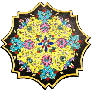 بشقاب دیوارکوب سفالی مدل E77