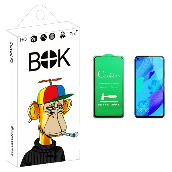 محافظ صفحه نمایش سرامیکی بوک مدل +HD مناسب برای گوشی موبایل هوآوی nova 5T