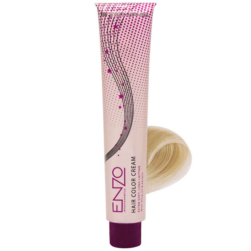 رنگ مو انزو شماره 11.0 حجم 100 میلی لیتر رنگ بلوند پلاتینی روشن