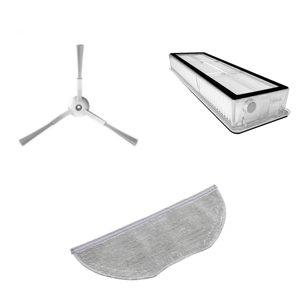 لوازم جانبی جارو رباتیک مدل S10T مناسب برای جاروبرقی رباتیک شیائومی S10T مجموعه سه عددی