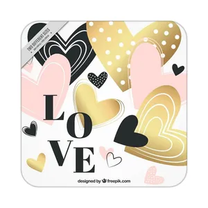 زیر لیوانی کاکتی طرح عاشقانه مدل mp38665