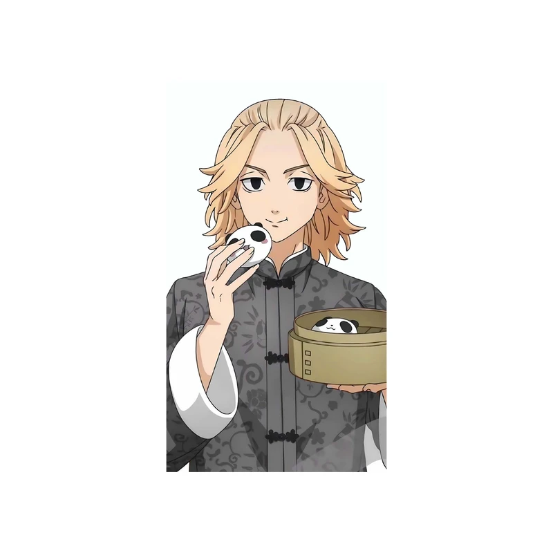 استیکر لپ تاپ و موبایل مدل انیمه طرح توکیو ریونجرز مانجیرو سانو مایکی Tokyo Revengers Manjiro Sano Mikey کد 3409