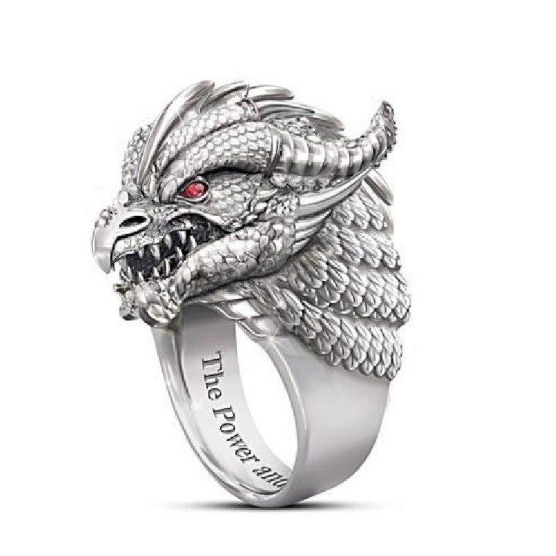 انگشتر زنانه مدل اژدها کد F340