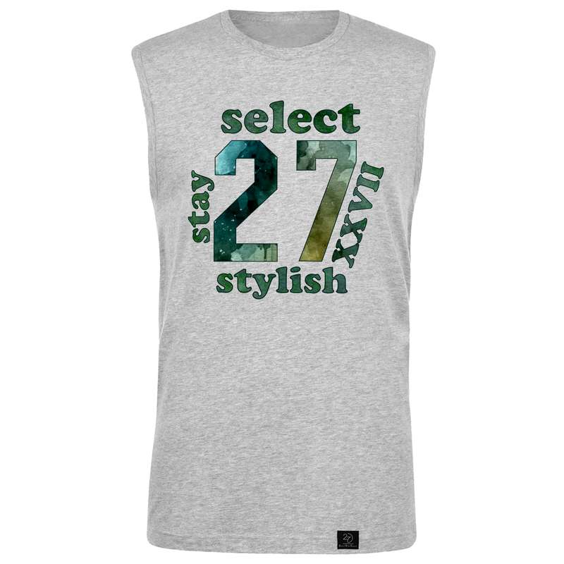 تاپ مردانه 27 مدل SELECT STAY STYISH کد H11 رنگ طوسی 
