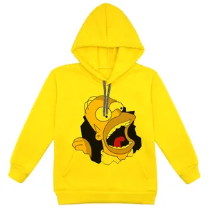  هودی پسرانه مدل سیمپسون کد F112 رنگ زرد 