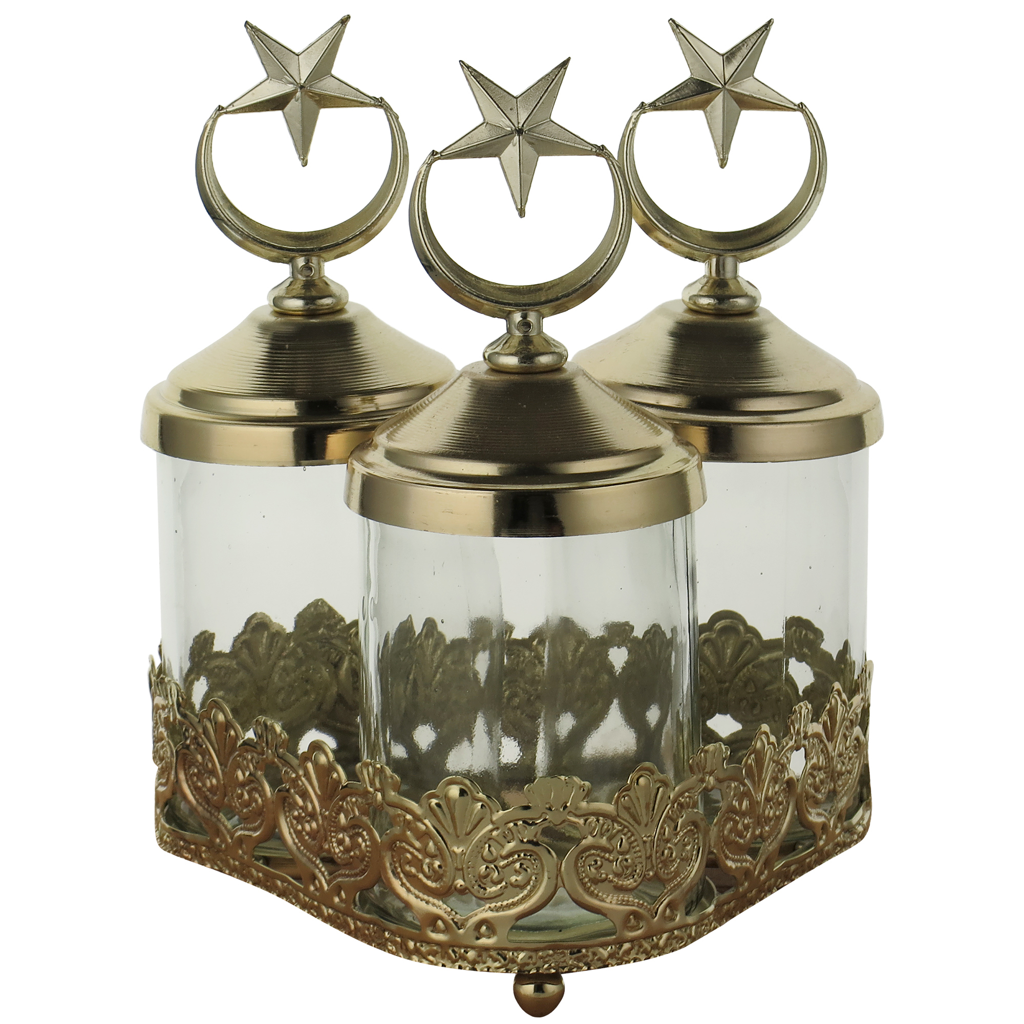 ست جا ادویه 3 پارچه مدل KB-NZ126 طرح ستاره