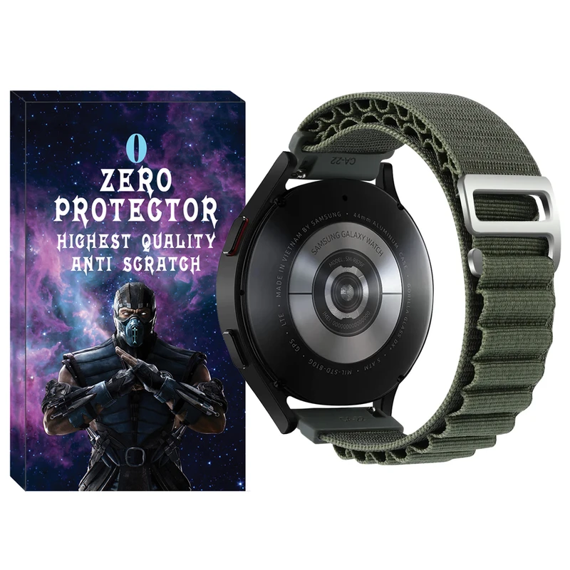 بند زیرو مدل Alpine-ZR مناسب برای ساعت هوشمند سامسونگ Galaxy Watch 4 40mm / Watch 4 44mm / Watch 4 Classic 42mm / Watch 4 Classic 46mm