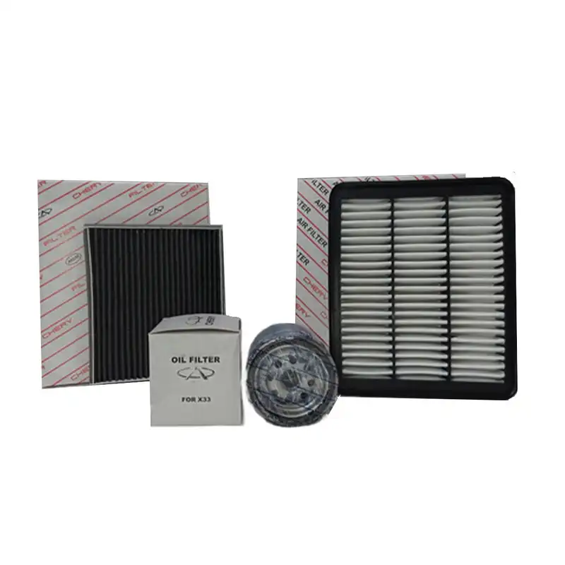 فیلتر روغن خودرو چری مدل 33 به همراه فیلتر هوا و کابین مناسب برای ام وی ام x33