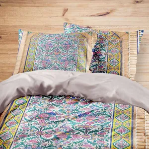 سرویس روتختی مدوپد طرح گلسا مدل pod00275 یک نفره 4 تکه