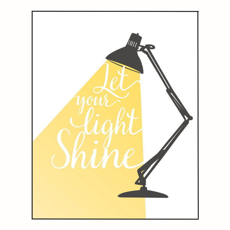 پوستر مدل  نور خود را درخشان کنید  