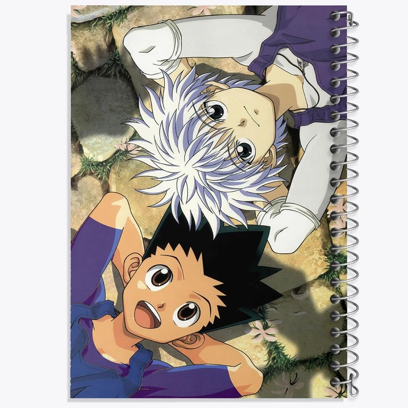 دفتر مشق 50 برگ خندالو مدل گون و کیلوا انیمه هانتر ایکس هانتر کد 11949