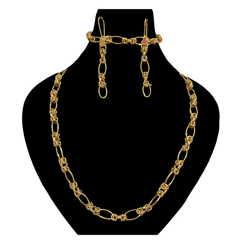 نیم ست طلا 18 عیار زنانه دوست خوب مدل Dk1065