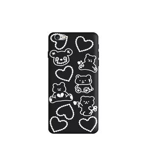 کاور طرح خرس و قلب کد f3975 مناسب برای گوشی موبایل اپل iphone 6 / 6s