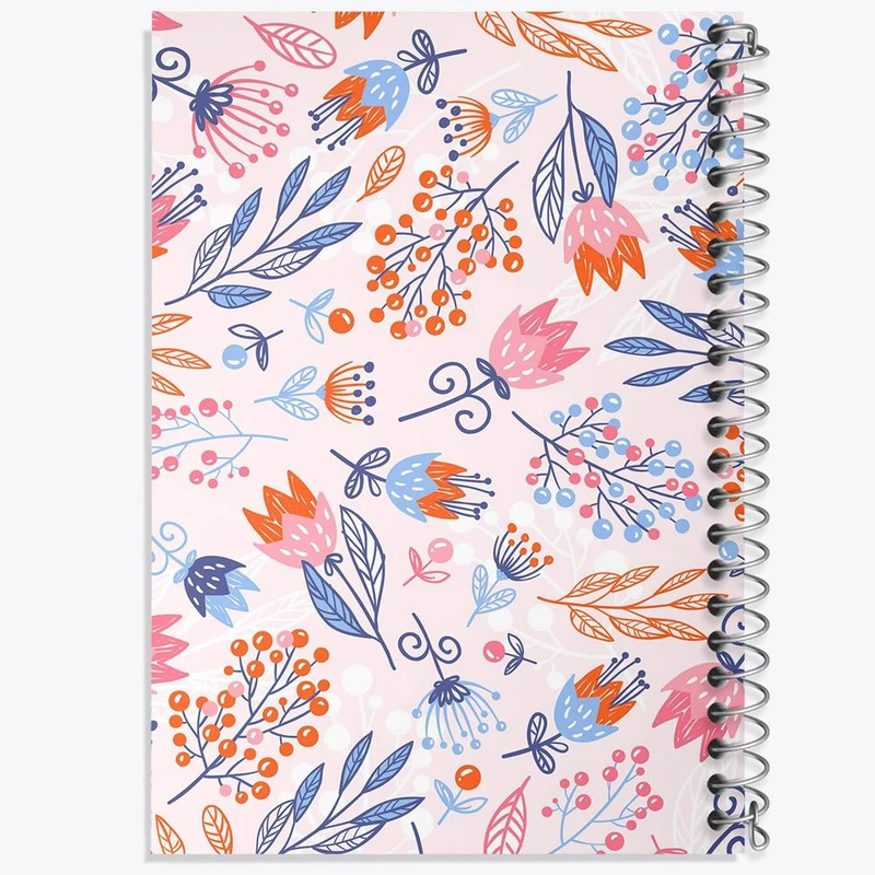 دفتر مشق 100 برگ خندالو طرح گل گلی کد 29033