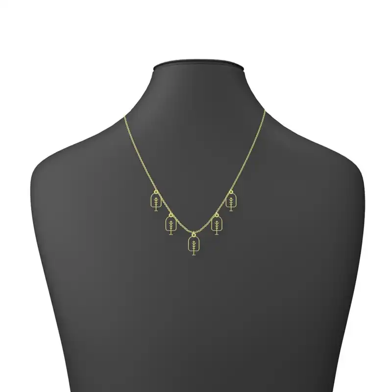 گردنبند طلا 18 عیار زنانه مدوپد مدل درخت کد RNA15769