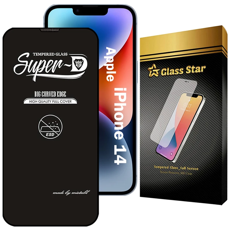 محافظ صفحه نمایش گلس استار مدل SUPERDNS مناسب برای گوشی موبایل اپل iPhone 14
