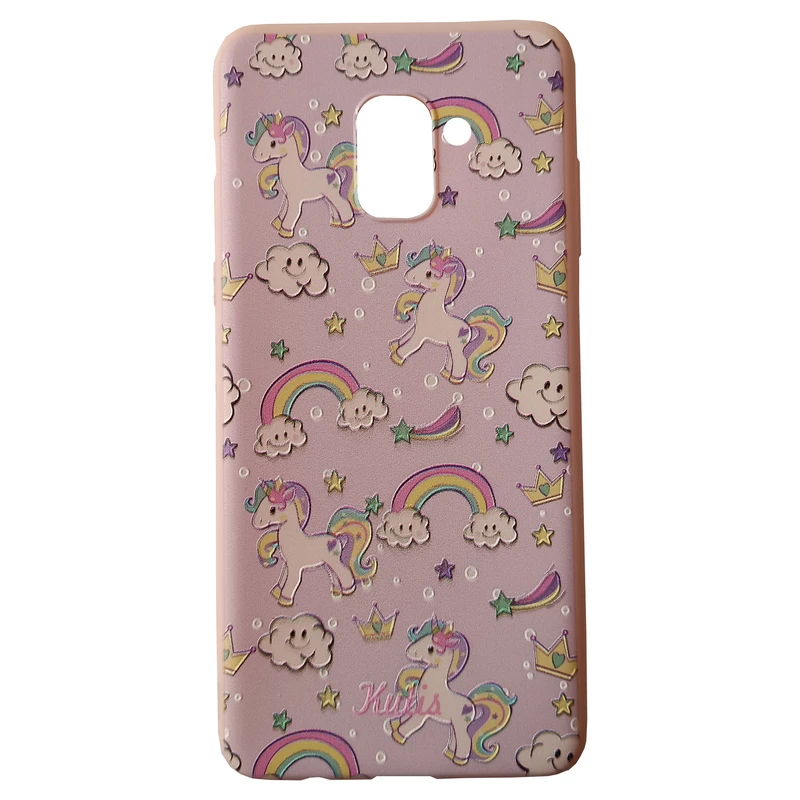 کاور مدل سیلیکونی کد 13-0 طرح اسب تک شاخ مناسب برای گوشی موبایل سامسونگ Galaxy A730/ A8 Plus 2018