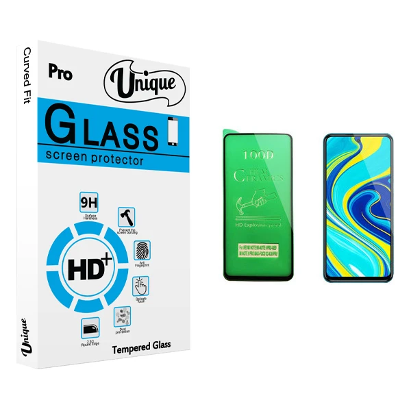 محافظ صفحه نمایش سرامیکی يونيک مدل +Clear مناسب برای گوشی موبایل شیائومی Redmi Note 9s