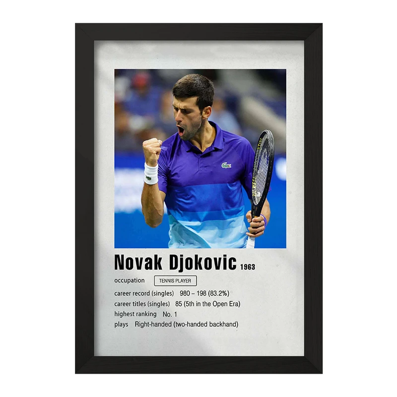 تابلو خندالو مدل نواک جوکوویچ (Novak Djokovic) کد F11246