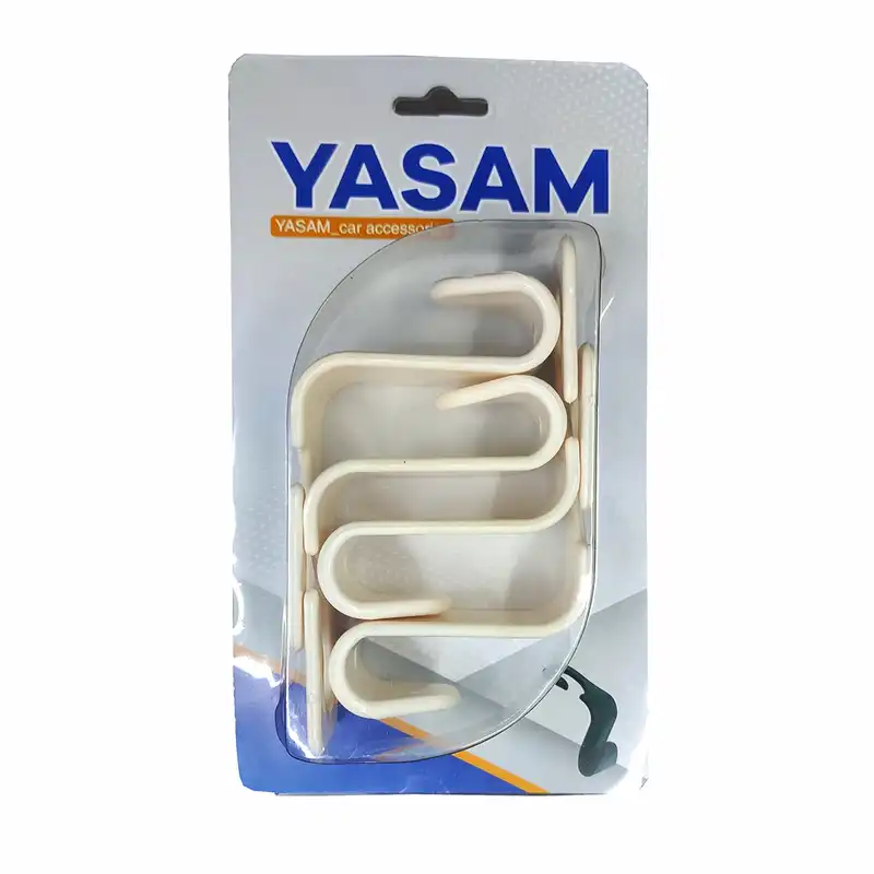 قلاب آویز صندلی خودرو یاسام مدل 4WB-4 مجموعه چهار عددی