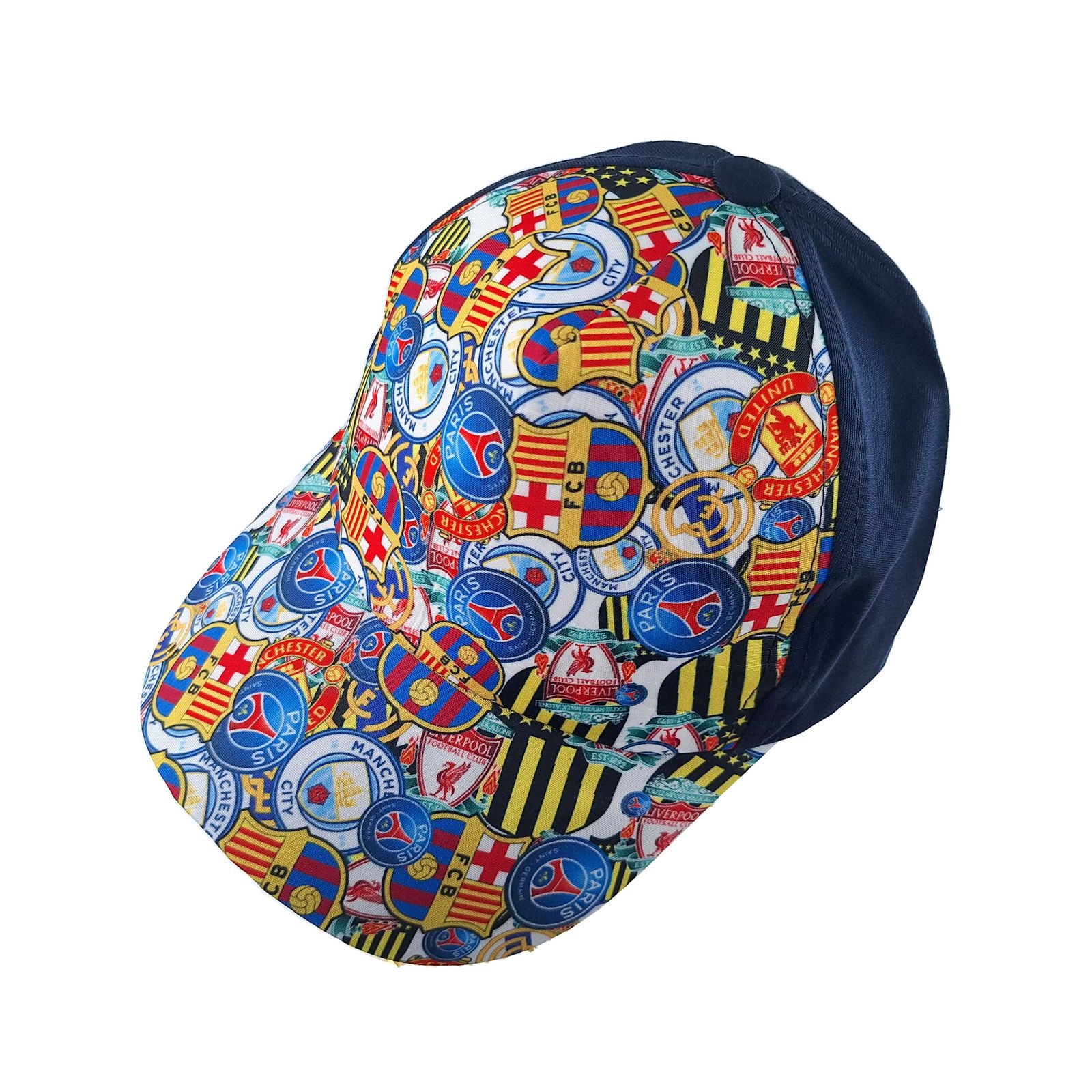 کلاه کپ پسرانه طرح باشگاهی کد 1139 رنگ سرمه ای -  - 1