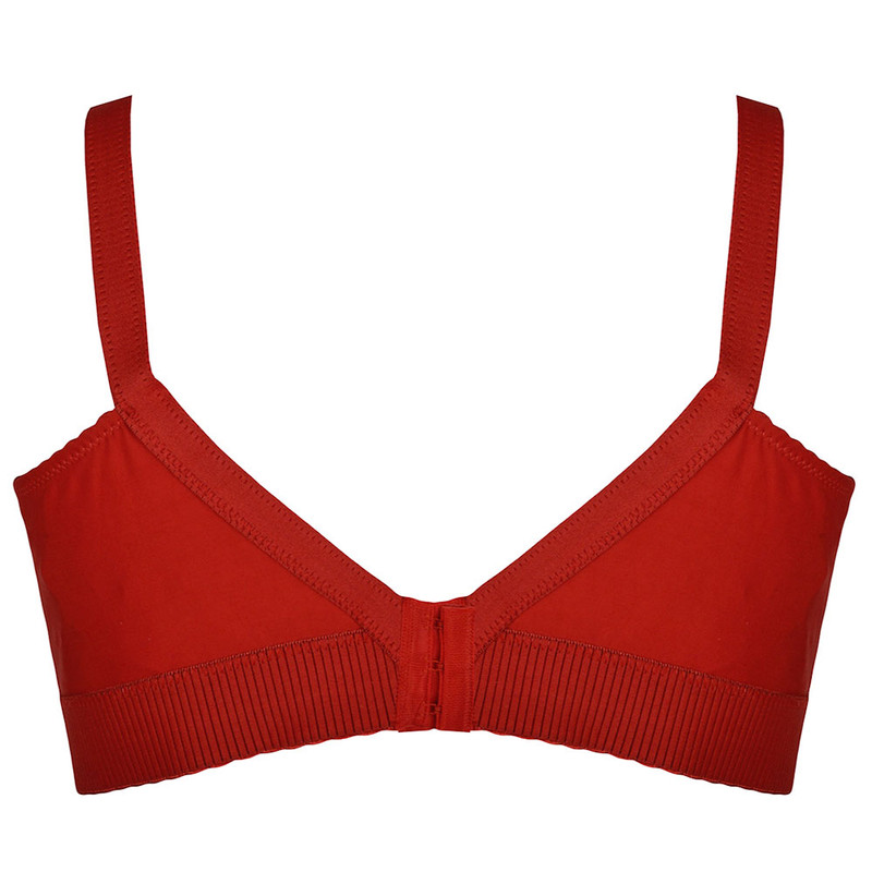 سوتین زنانه پرجامدا مدل گیپور 125011005 رنگ قرمز