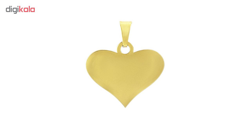 آویز گردنبند طلا 18 عیار جواهری میکا طرح قلب کد 0110001