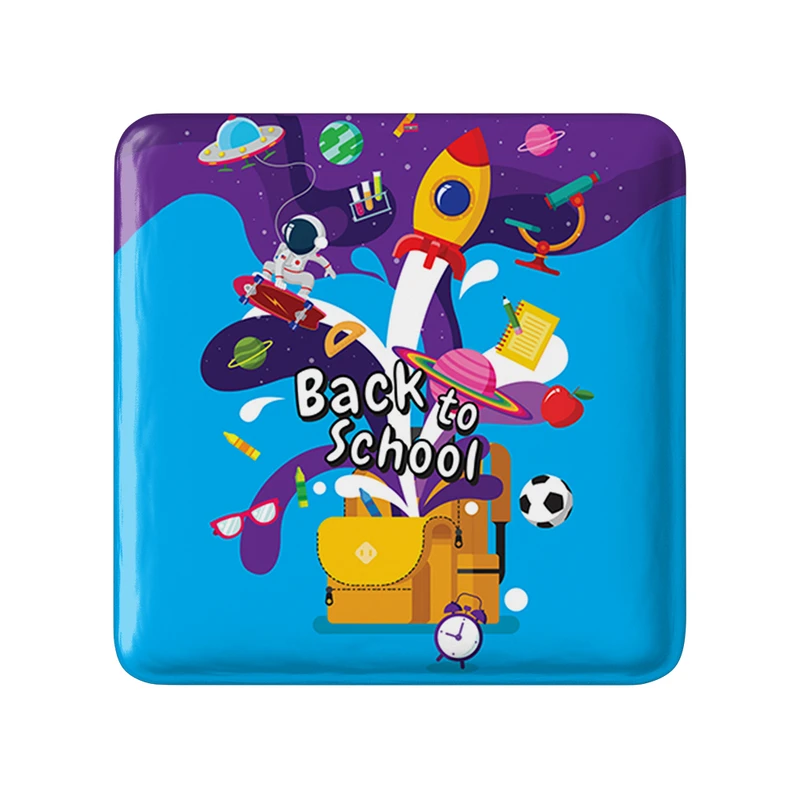 مگنت خندالو طرح بازگشت به مدرسه مدل مربعی کد 30045