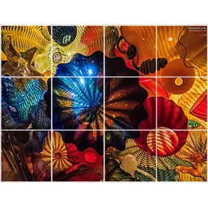 تایل سقفی آسمان مجازی طرح عروس دریایی کد ST 6077-12 سایز 60x60 سانتی متر مجموعه 12 عددی