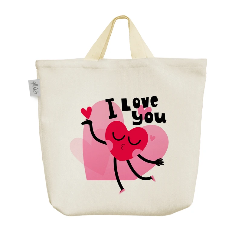 ساک خرید خندالو مدل I Love You کد 1792