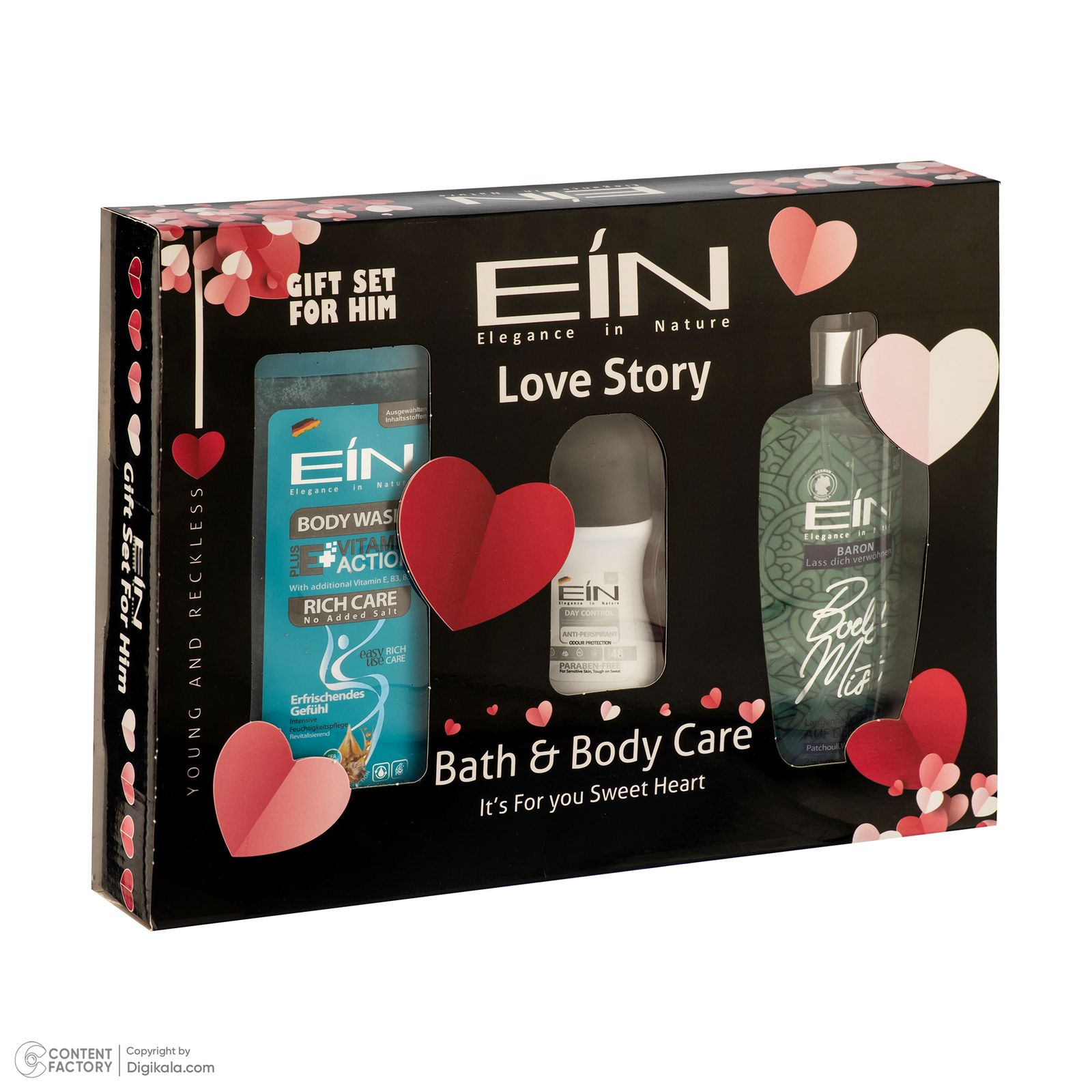 ست بهداشتی مردانه ای آی ان مدل Love-Story مجموعه 3 عددی -  - 14