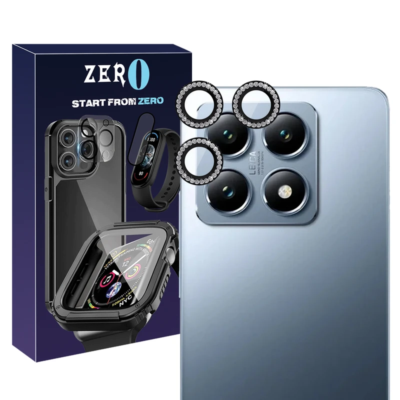 محافظ لنز دوربین زیرو مدل Ring Diamond ZR مناسب برای گوشی موبایل شیائومی Mi 14T Pro