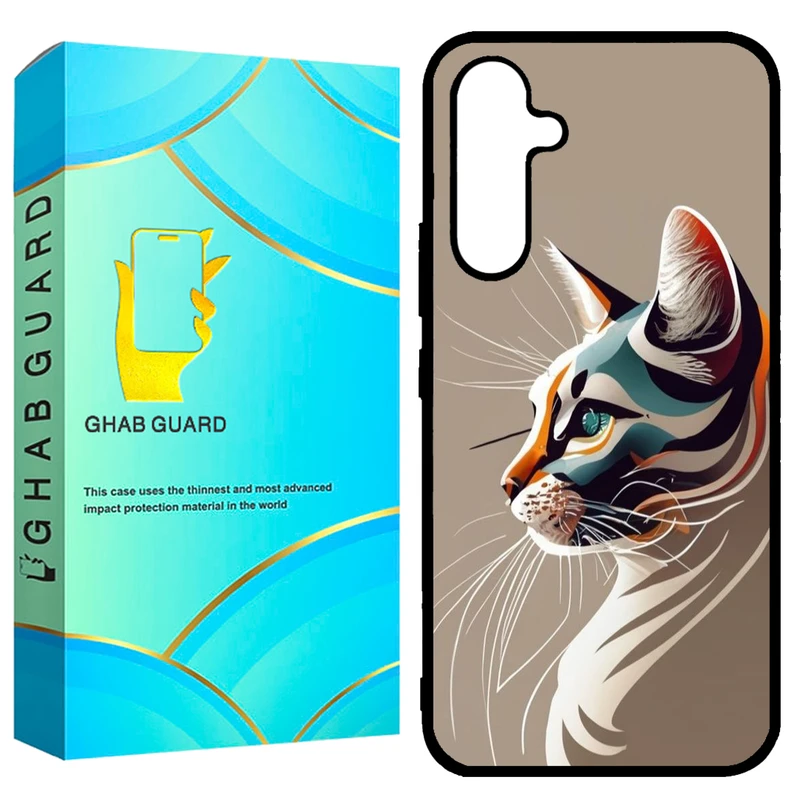 کاور قاب گارد طرح گربه مدل GCHPA54 مناسب برای گوشی موبایل سامسونگ  Galaxy A54 5G