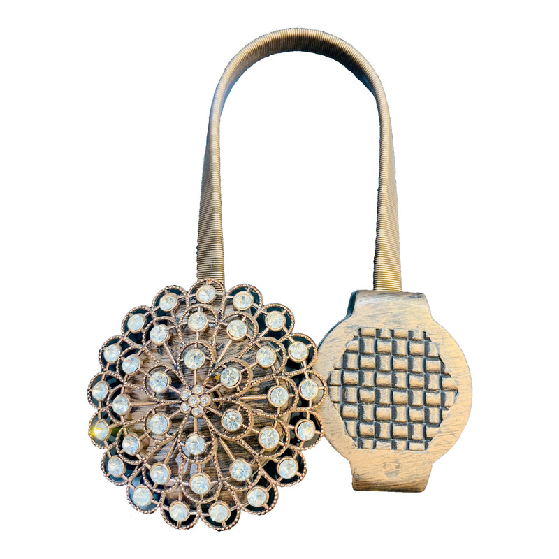 پرده جمع کن مدل نگین دار مگنتی CHA 24