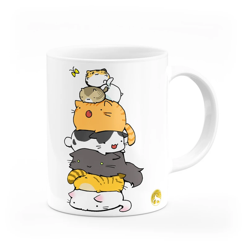 ماگ هومرو طرح دخترونه فانتزی کاوایی گربه مدل MG7789