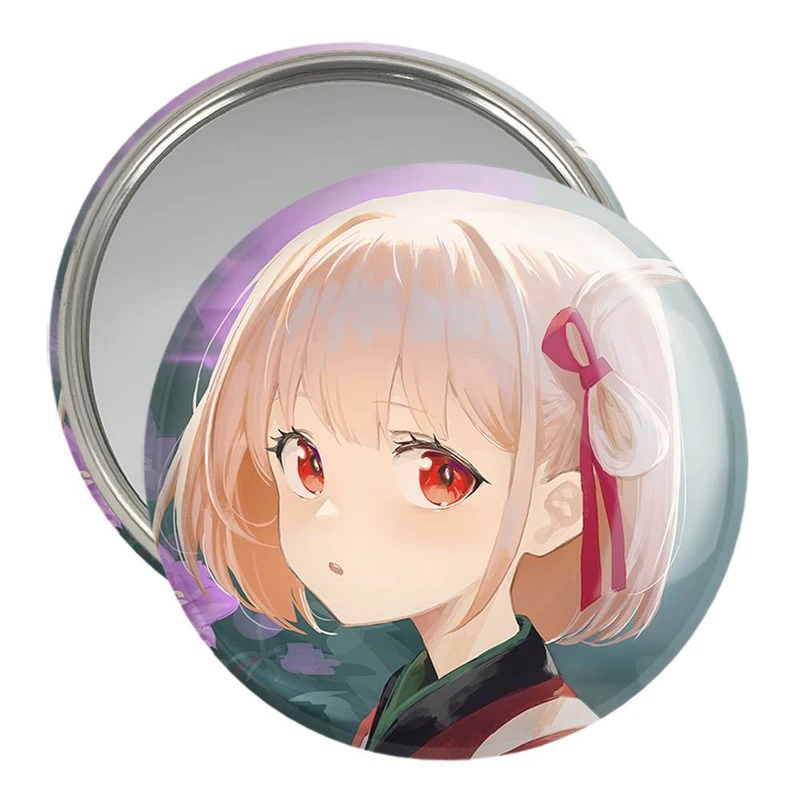 آینه جیبی خندالو مدل چیساتو انیمه لیکوریس ریکویل کد 23003